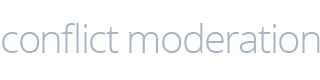 Konflikt moderation Überschrift